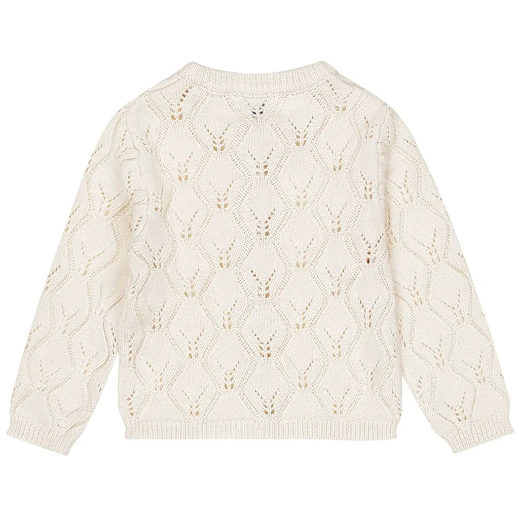 Gebreid vestje (off white)