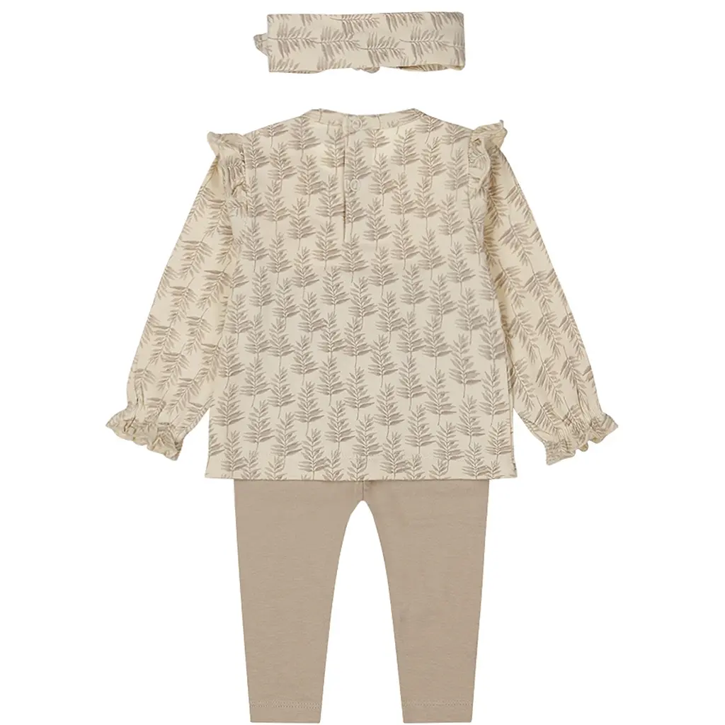 Tweedelige set met haarbandje (off white)