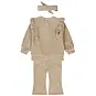 Dirkje Tweedelige set met haarbandje (beige grey)