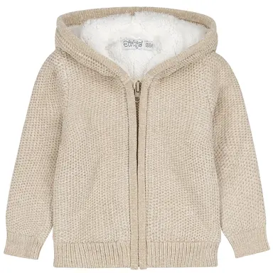 Gebreid vestje teddy (beige grey)