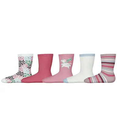 Vijf paar sokken Vinni (nright white floral)