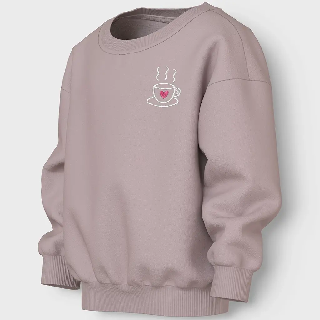 Trui sweat Vallene (burnished lilac tea cup)