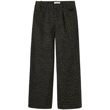 Broek WIDE LEG twill Bella (mockingbird)