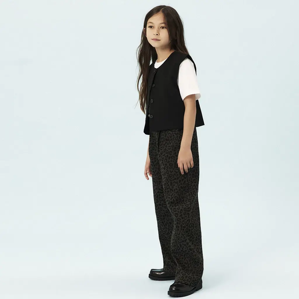 Broek WIDE LEG twill Bella (mockingbird)