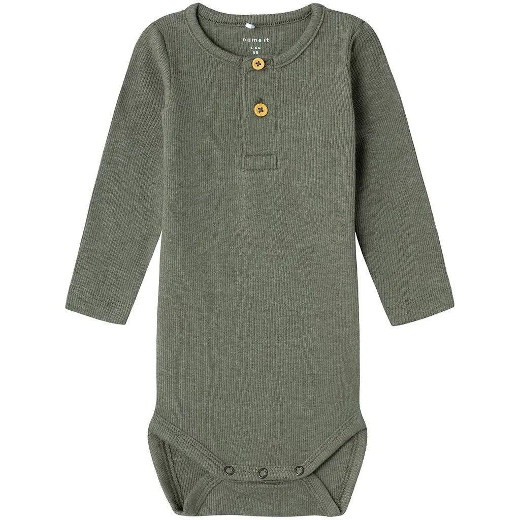 Rompertje rib Kab (dusty olive melange)