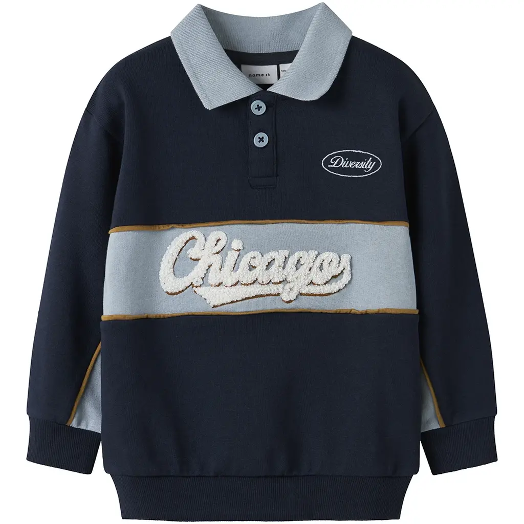 Trui sweat polo Lucan (navy blazer)
