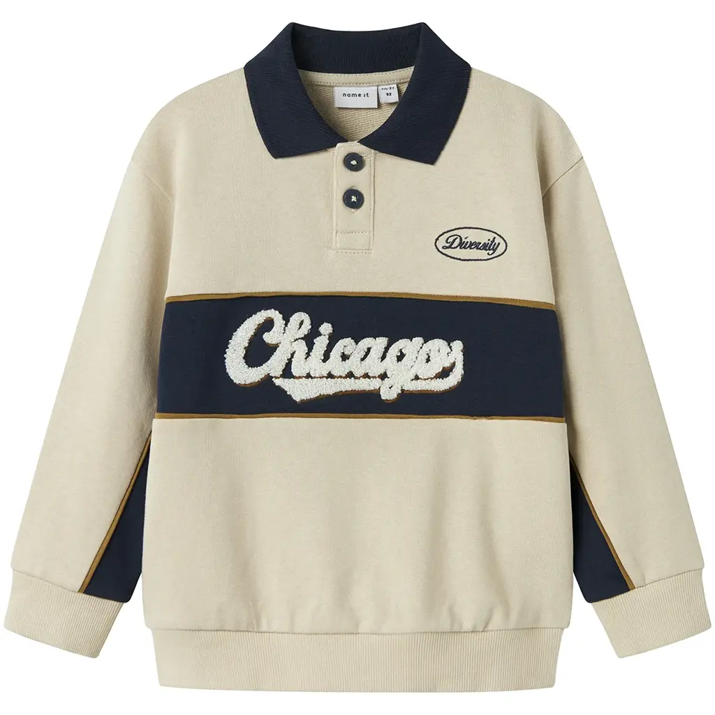 Trui sweat polo Lucan (peyote)