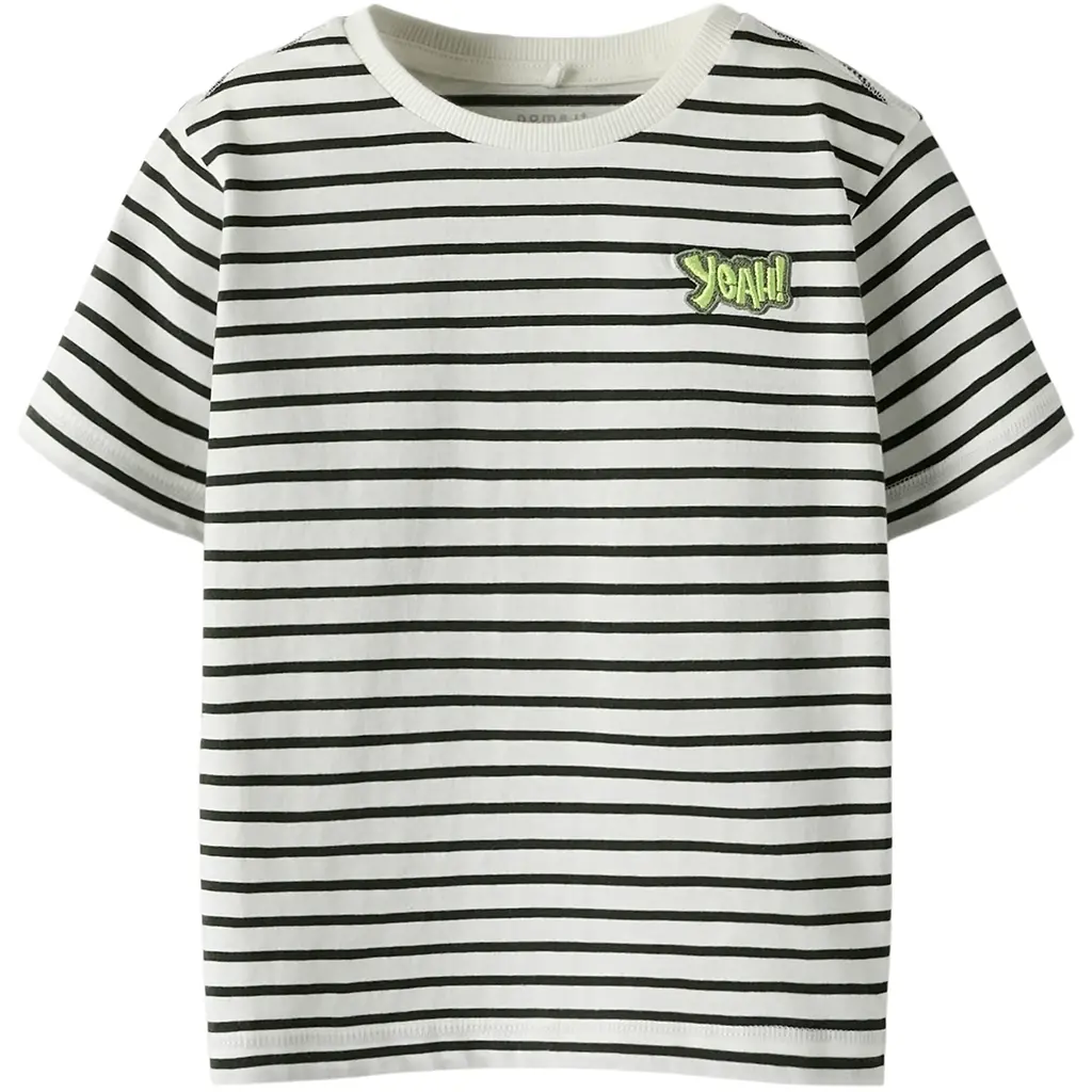 T-shirt Kristian (cloud dancer/deep forest)