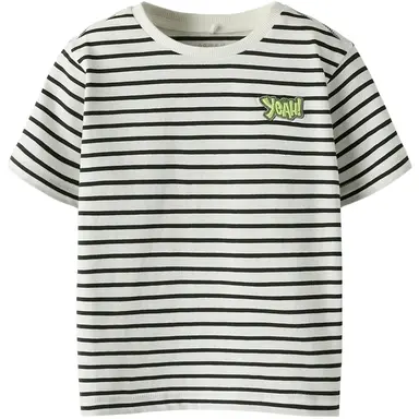 T-shirt Kristian (cloud dancer/deep forest)