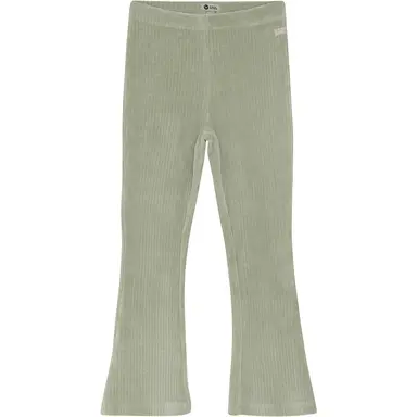 Broek flared velvet (cool mint)