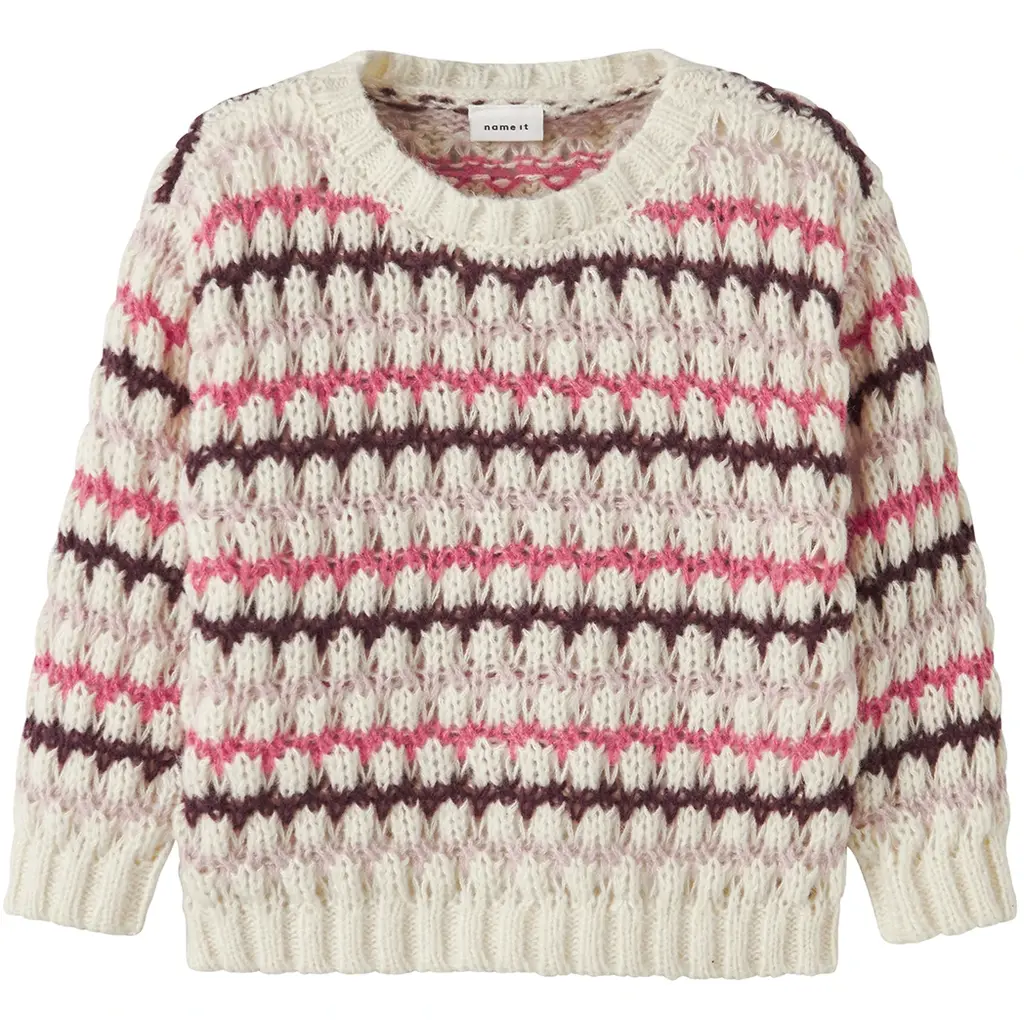 Gebreide trui Lene (cloud dancer)