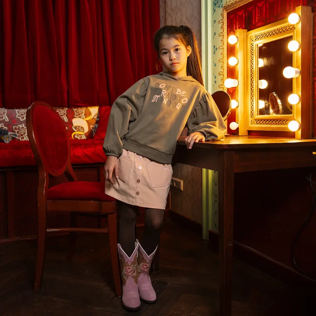 Trui hoodie Hemi (light brown)