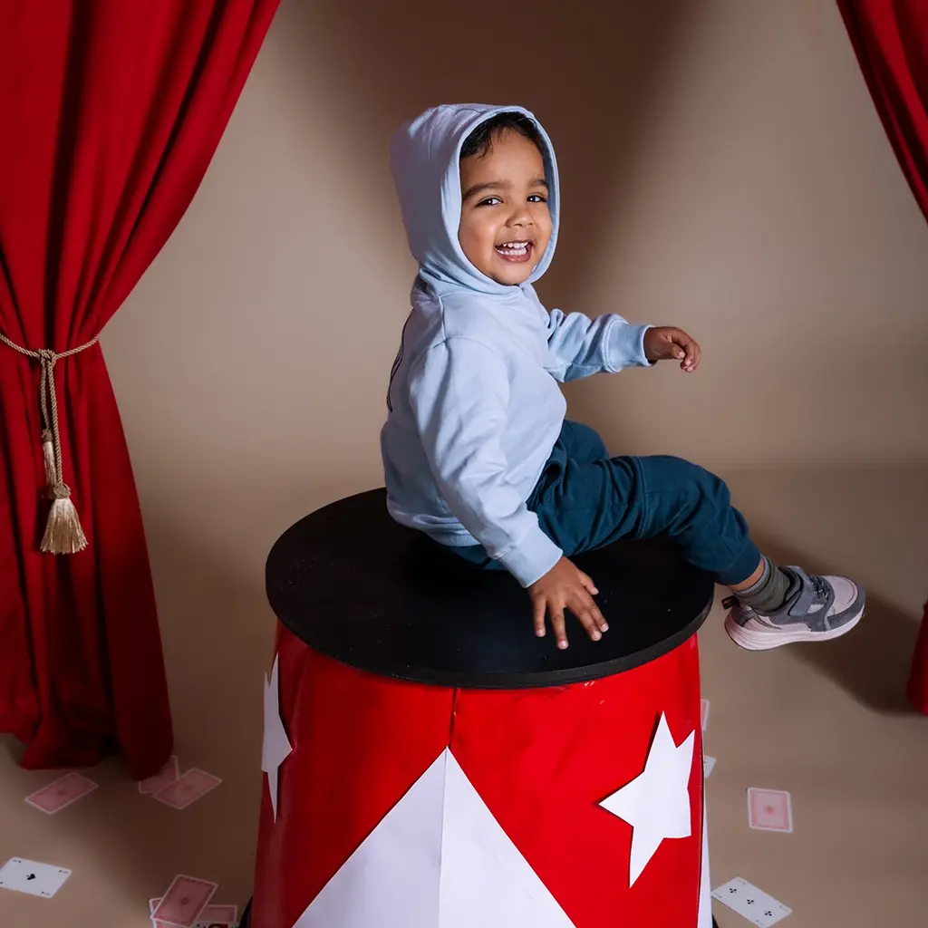 Trui hoodie Imad (light blue)