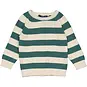 Quapi Gebreide trui Ingmar (aop green stripe)