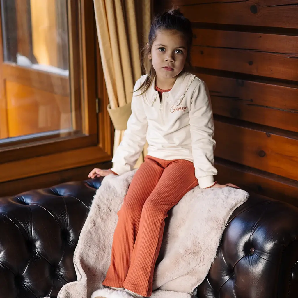 Broek flared Vive (rust red)