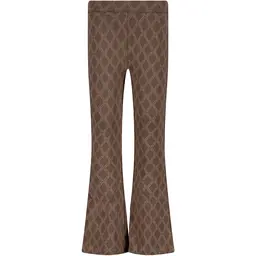 Broek flared Vita (aop taupe lines)