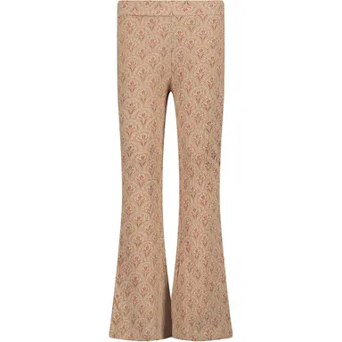 Broek flared Truus (aop red flower)