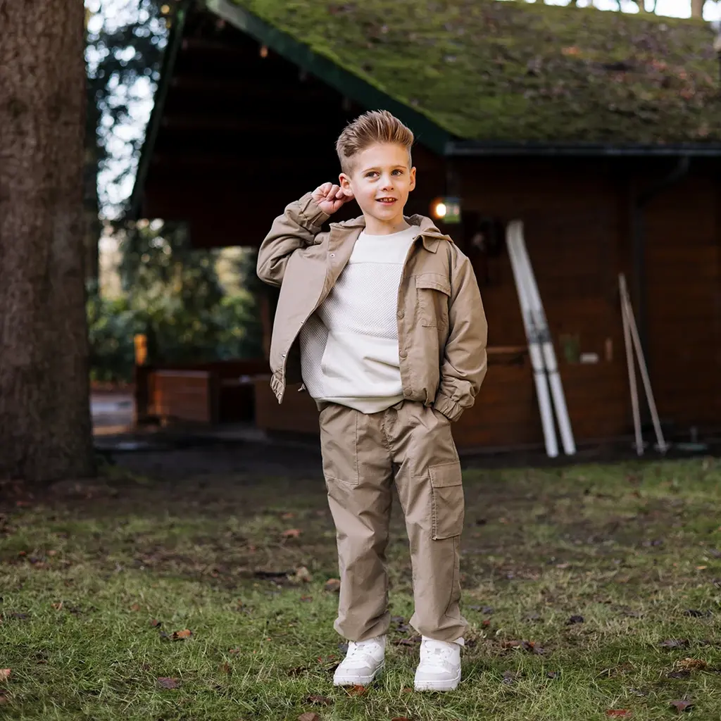 Overhemd hoodie Troy (taupe)