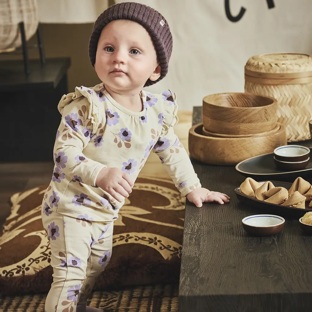 Longsleeve bloemen Elizan (vanilla cream)