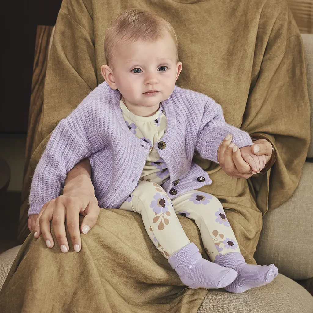 Gebreid vestje Yanou (morning violet)