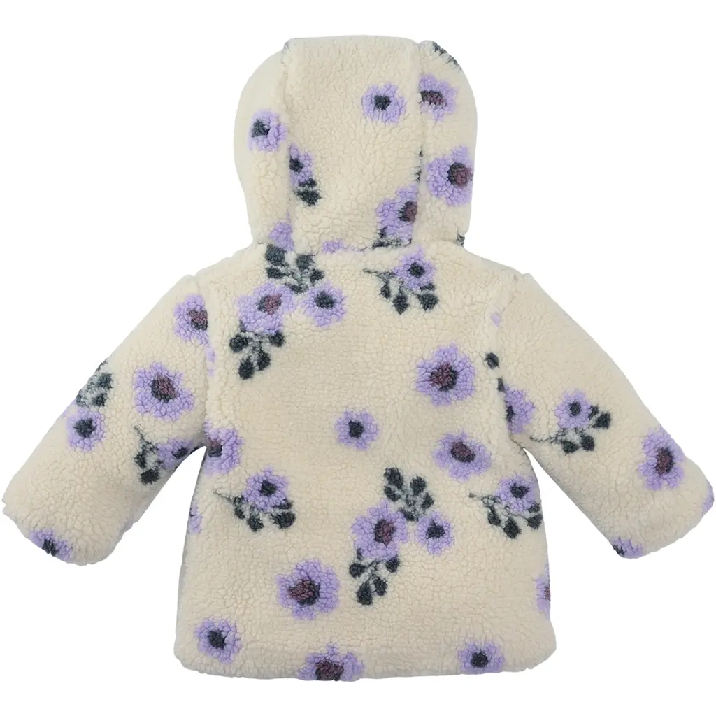 Jasje teddy bloemen Nayla (vanilla cream)