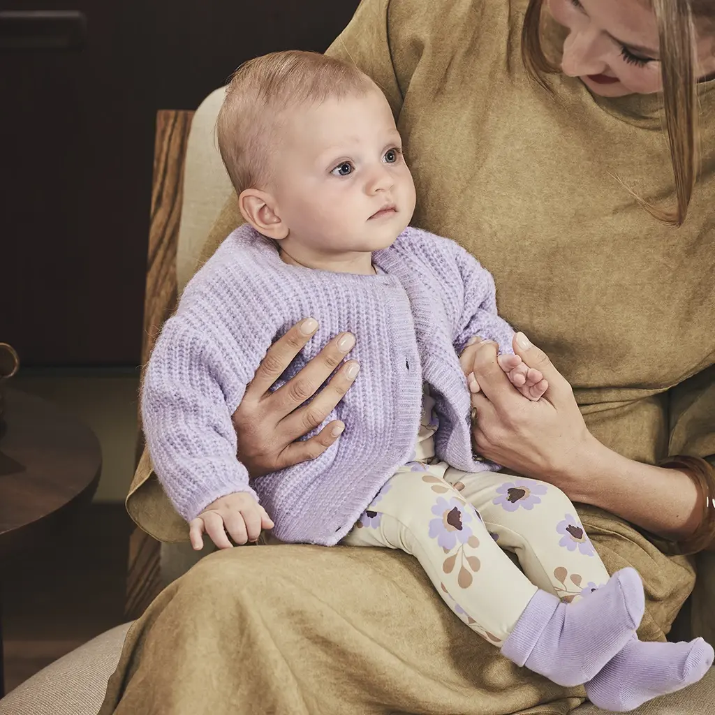 Broekje bloemen Tamira (vanilla cream)