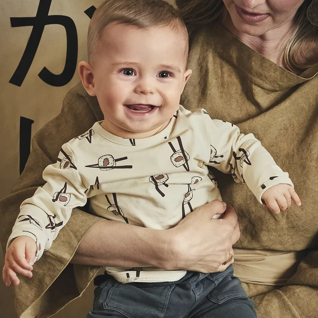 Longsleeve sushi Quirijn (vanilla cream)