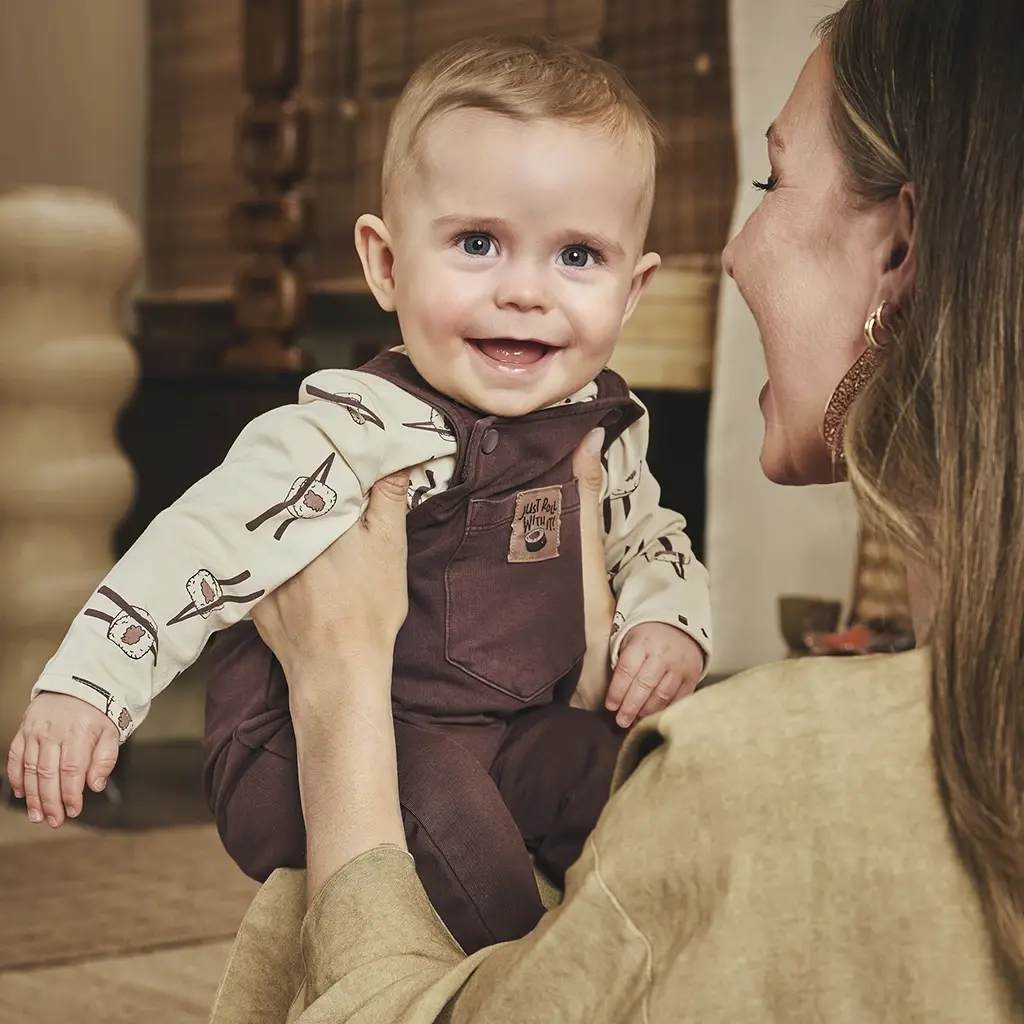 Tuinbroekje garment dye  Etienne (crushed cloves)