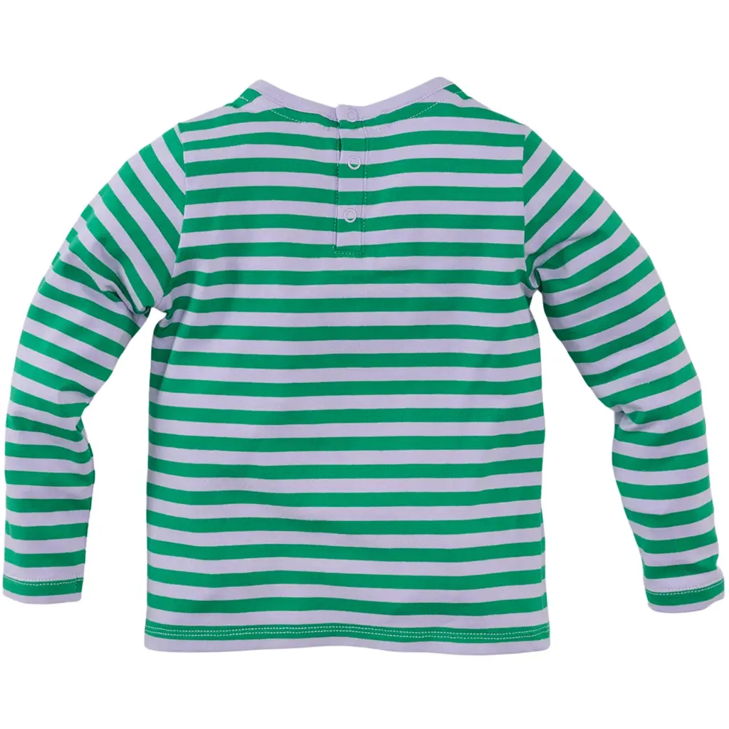 Longsleeve streep Nouraine (morning violet/jelly bean)