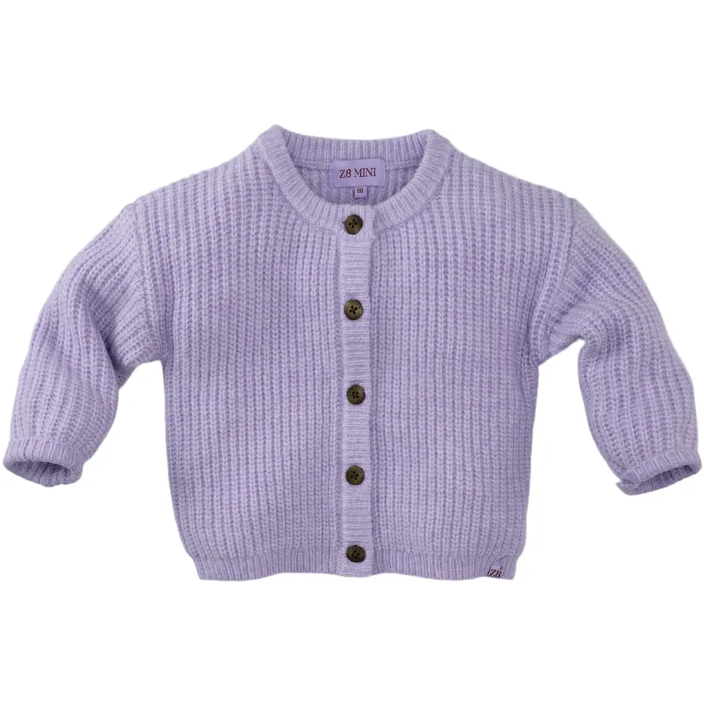 Gebreid vestje Maire (morning violet)