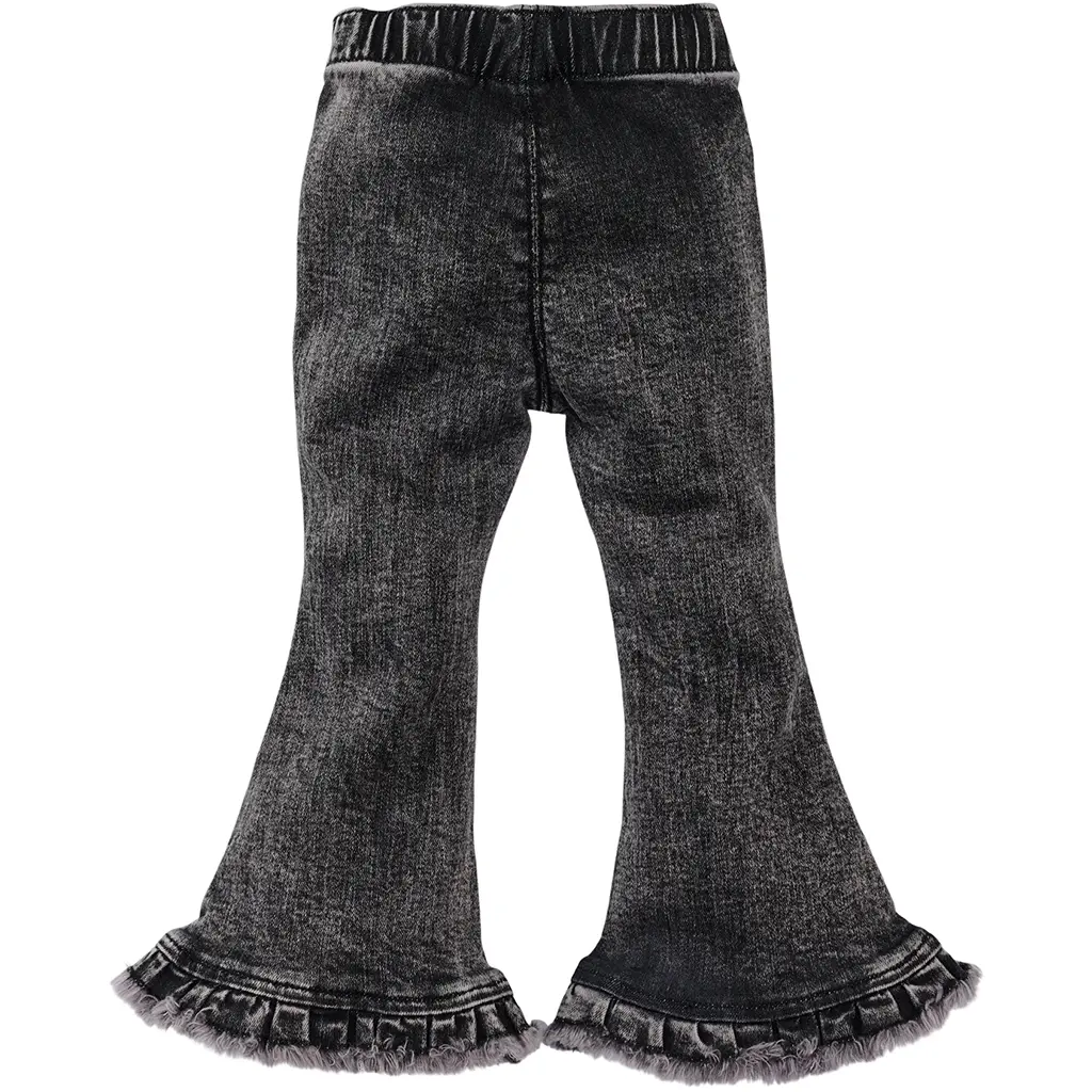 Broek denim FLARED Rowen (black)