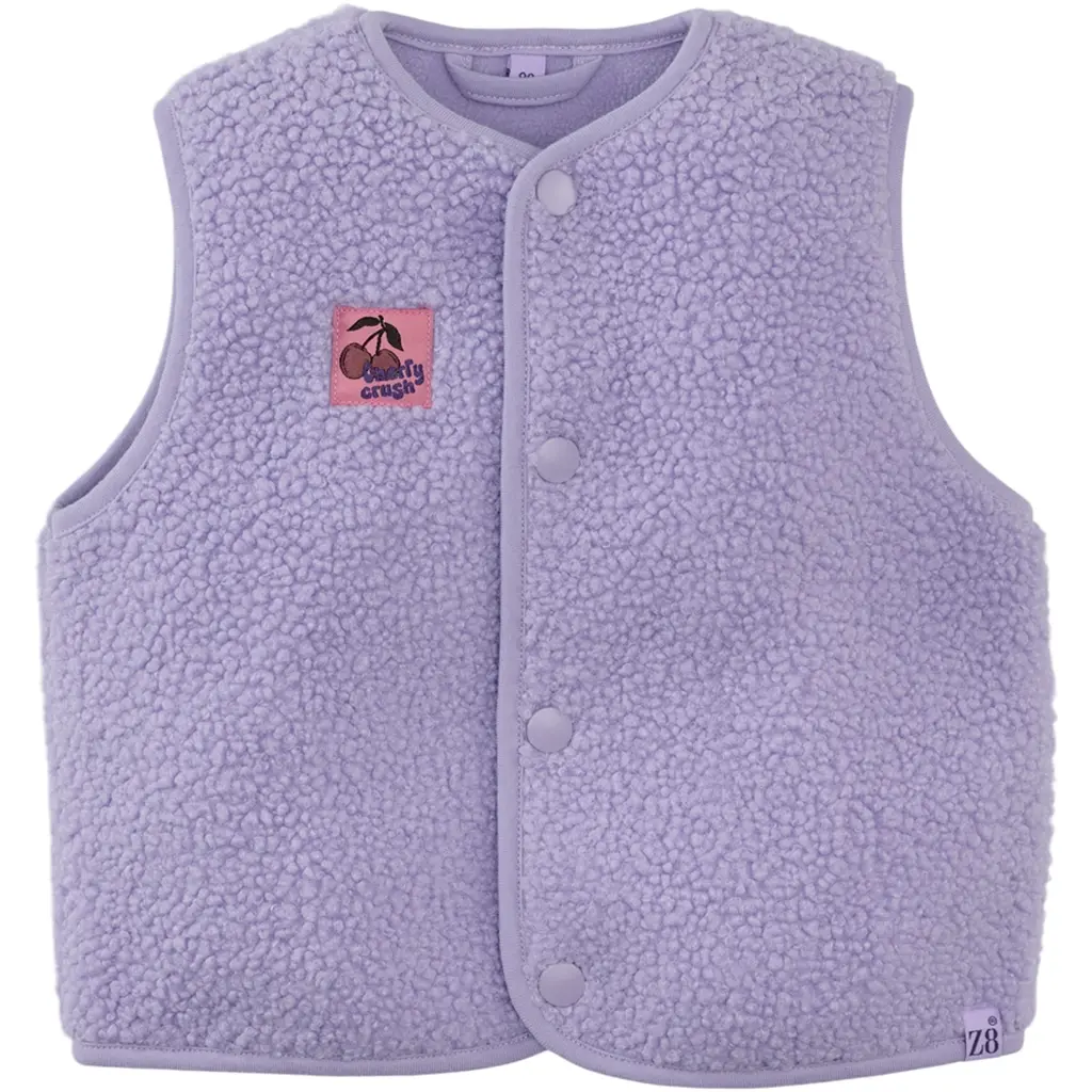 Gilet teddy Celina (morning violet)