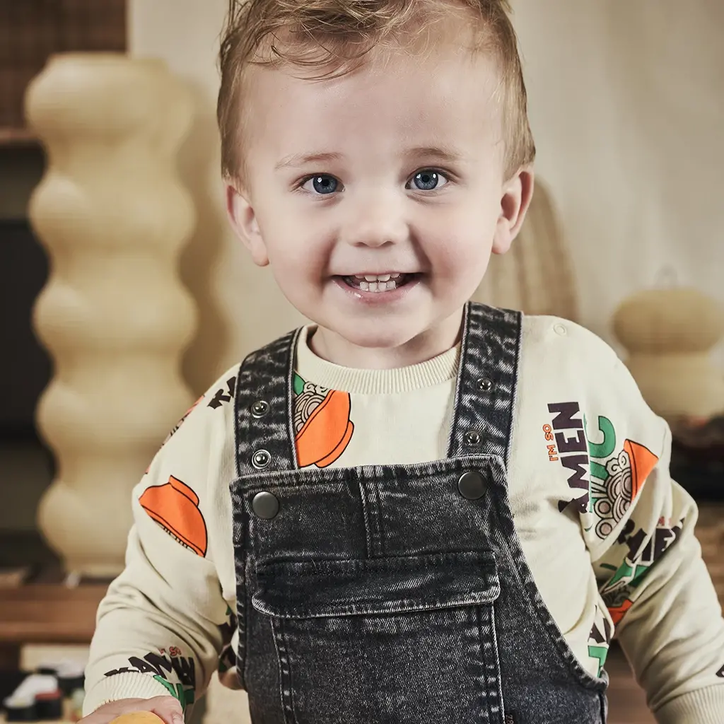 Spijker tuinbroek Stian (black denim)