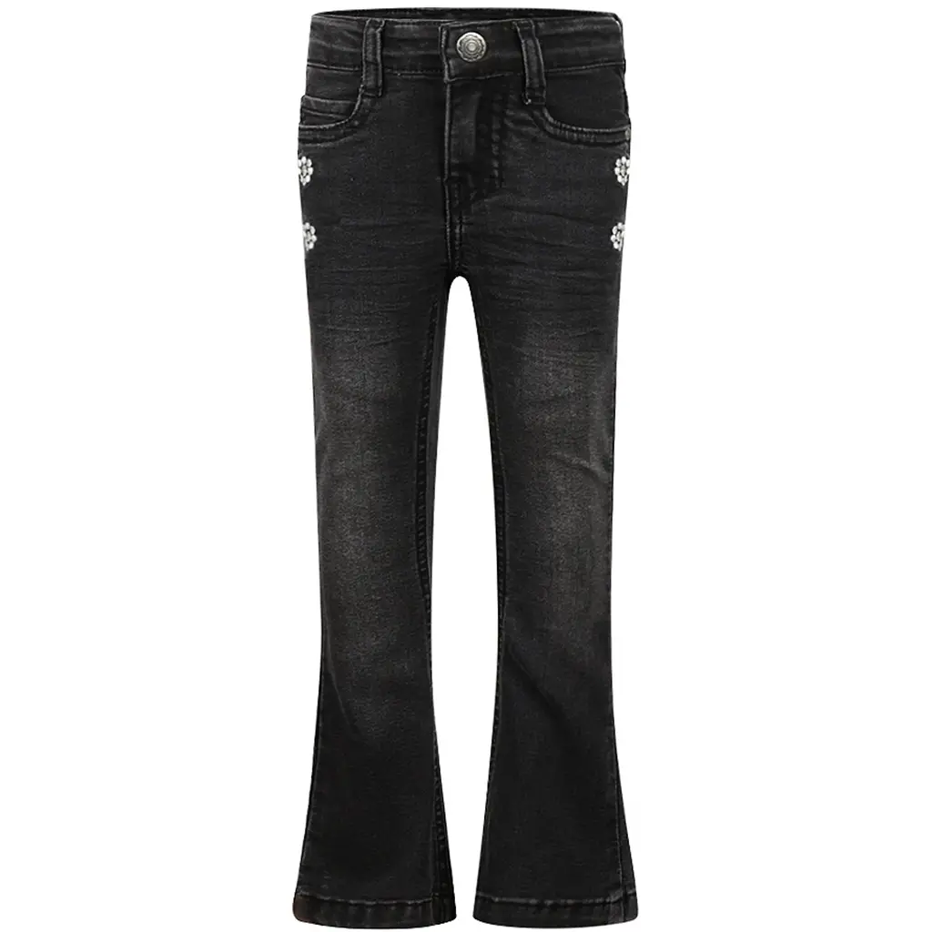Broek flared (black jeans)