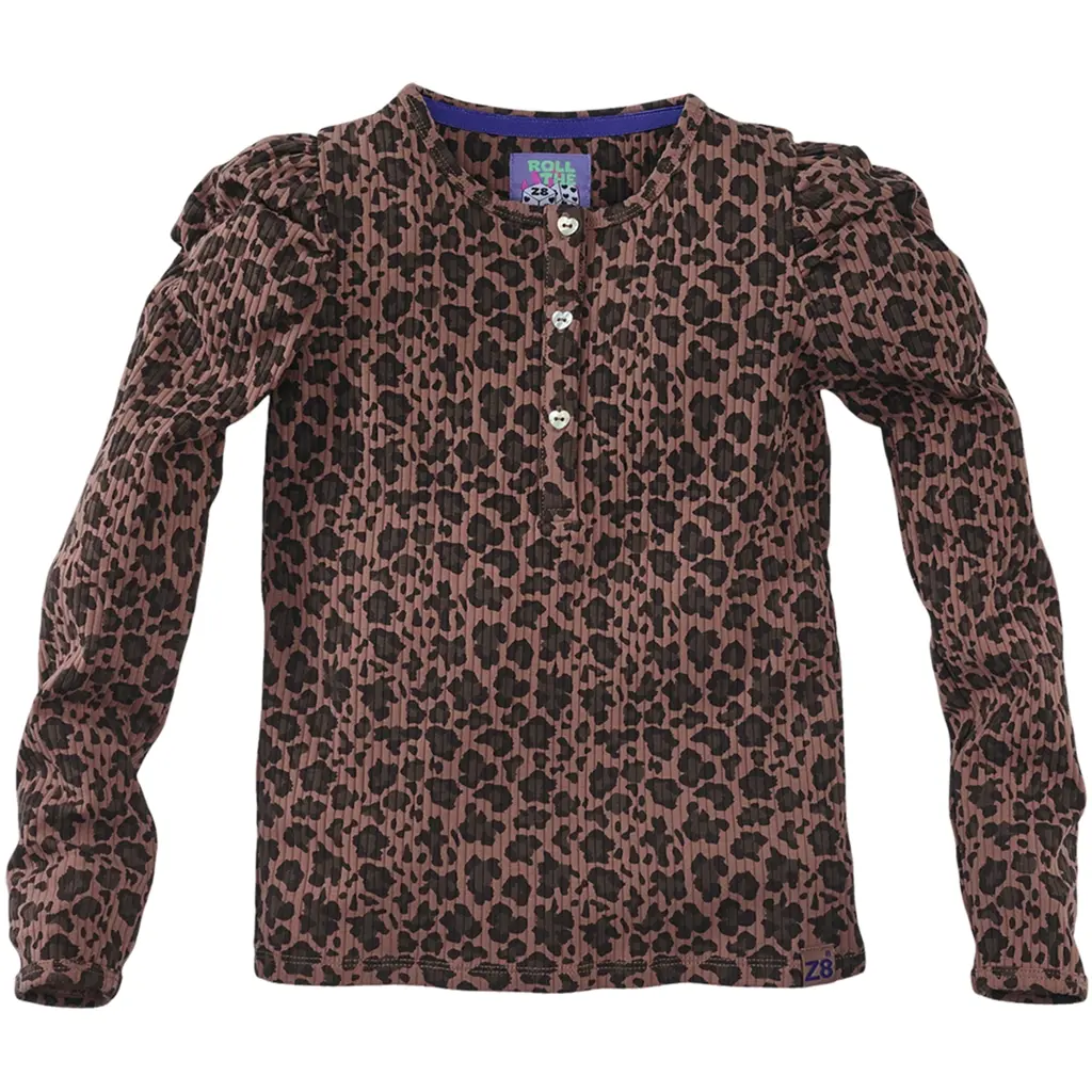 Longsleeve rib tricot Louisa (amber brown)