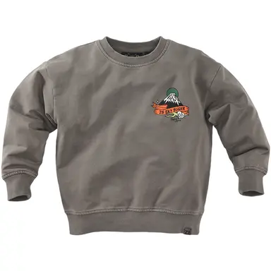 Trui sweat garment dye Jett (mouse s back)