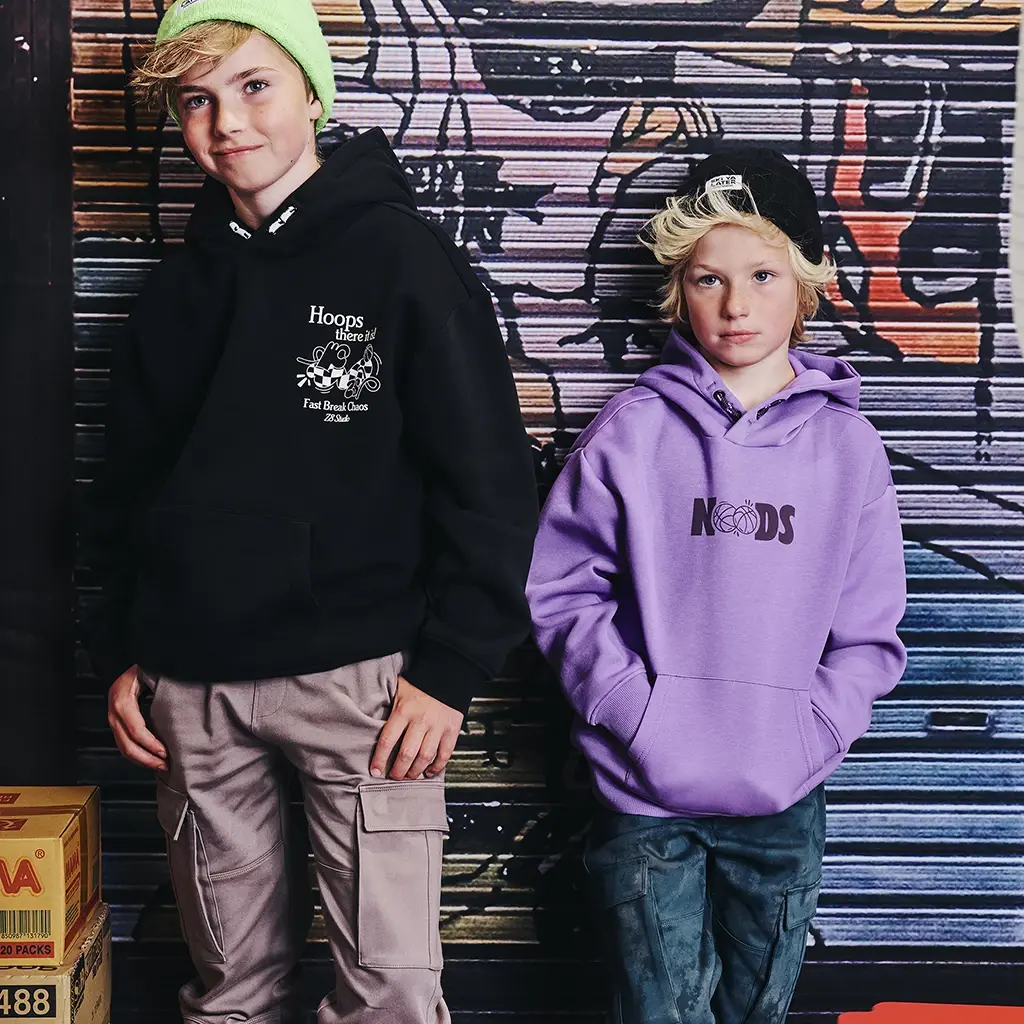 Trui heavy hoodie Jace (cosmic purple)