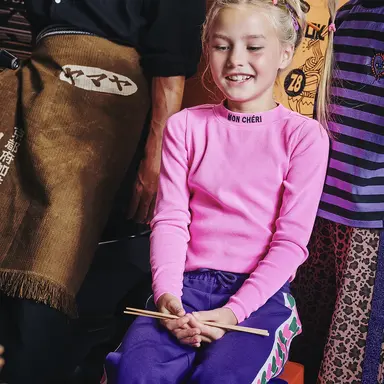 Longsleeve rib tricot Isalie (pinky promise)