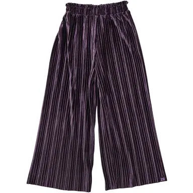 OP=OP! Broek WIDE FIT velvet plisse Maral (wineberry)