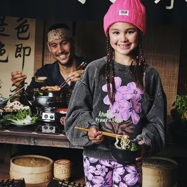 OP=OP! Trui sweat acid wash Raissa (night sky)