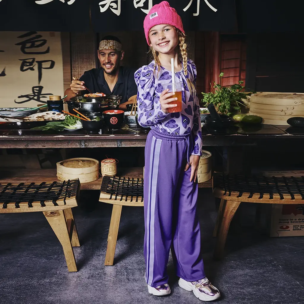 Joggingbroek WIDE FIT Kitana (purple chill)