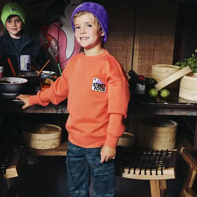 Trui sweat Tyce (tropical coral)