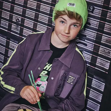 Overhemd/overshirt sweat Orion (shadowed auberine)