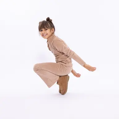 A Broek flared (taupe)