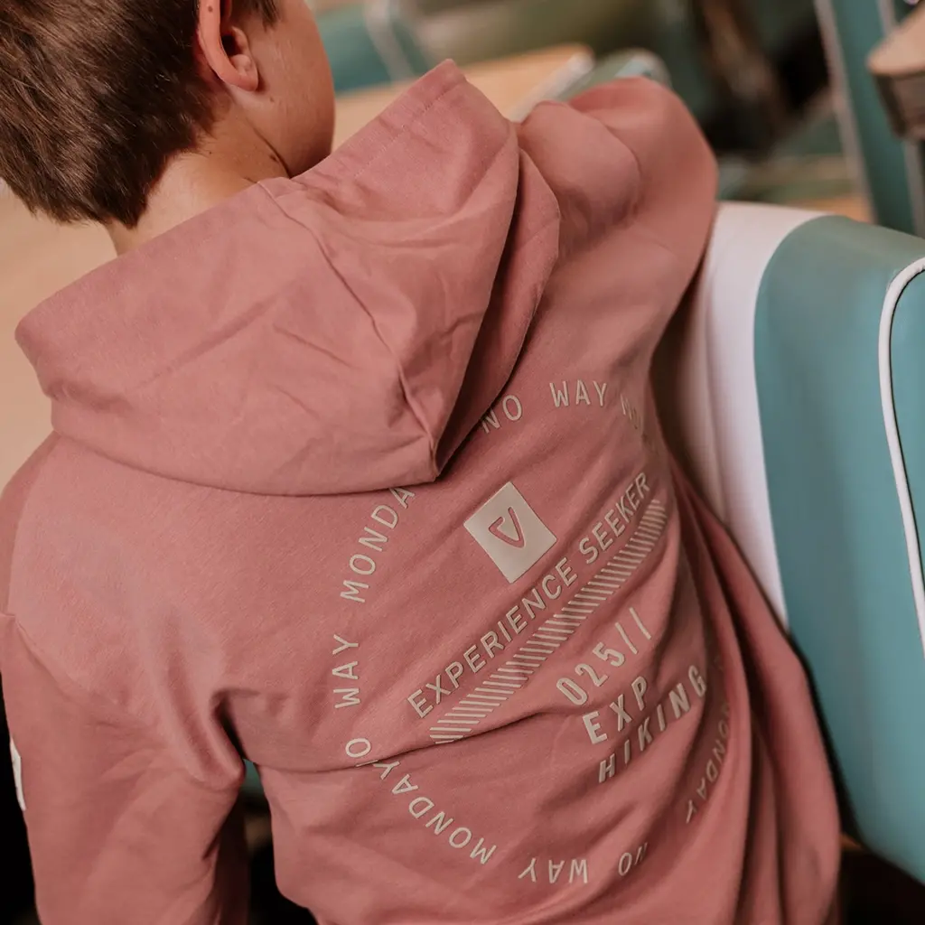 Trui hoodie (faded red)