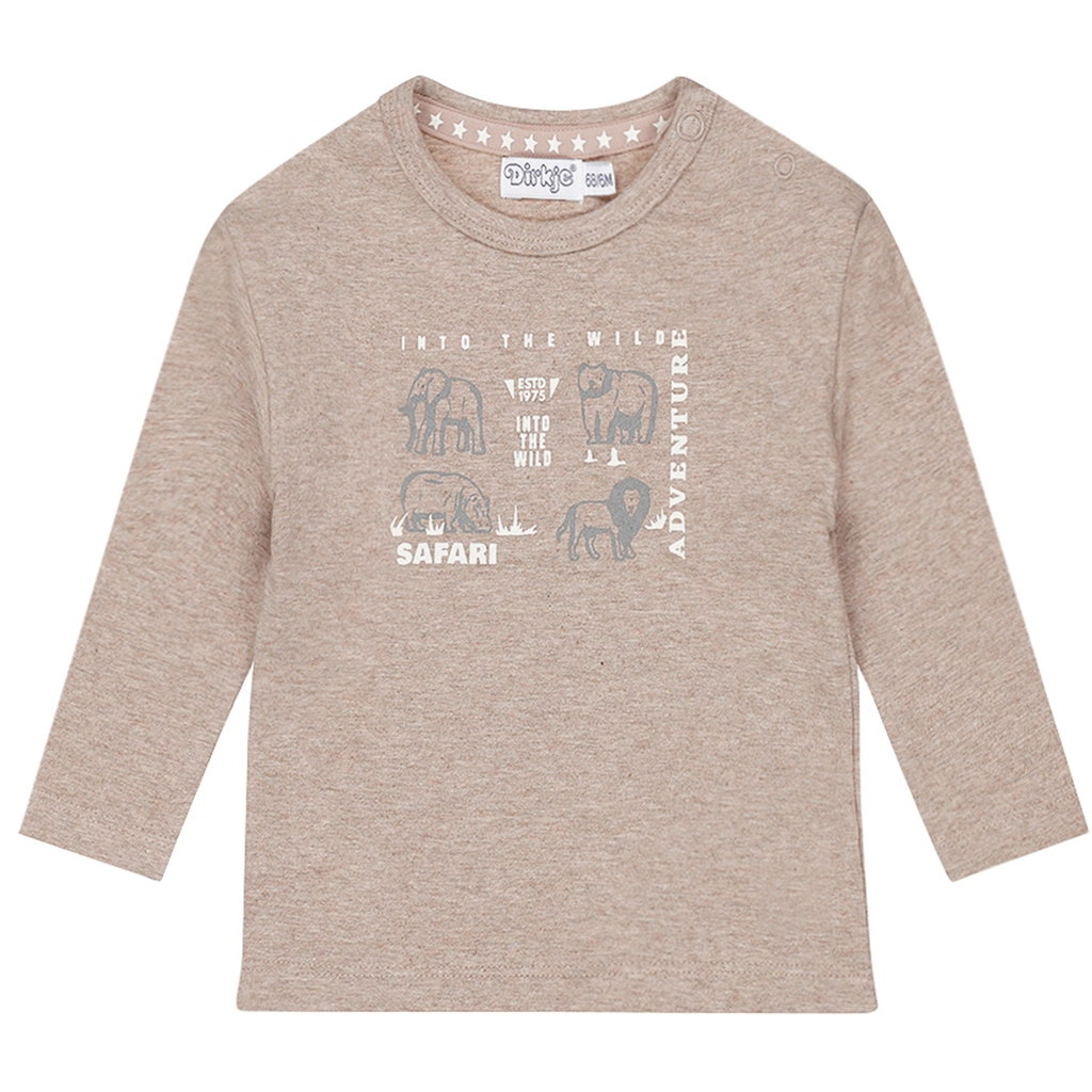Dirkje-collectie Longsleeve (faded brown)