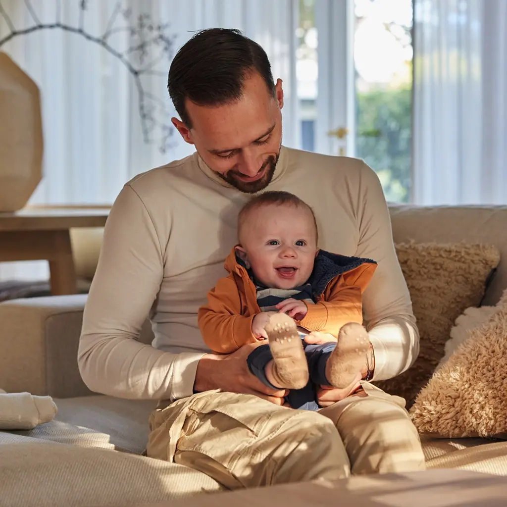 Driedelige set (faded cognac)