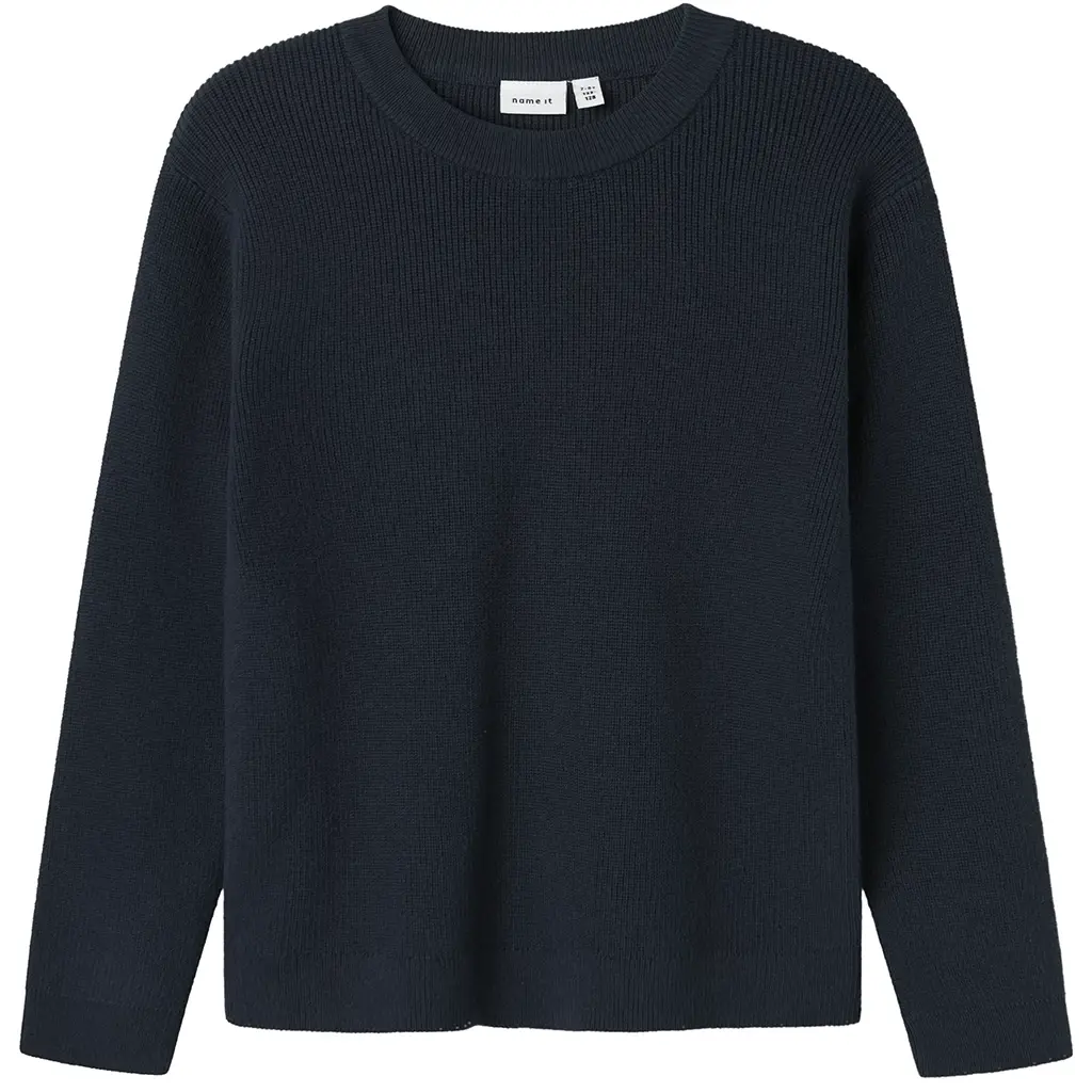 Gebreide schipperstrui Nesolle (dark sapphire)