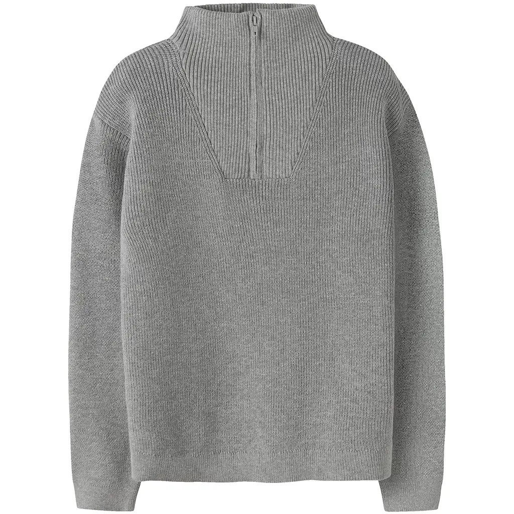 Gebreide schipperstrui  Nesolle (grey melange)