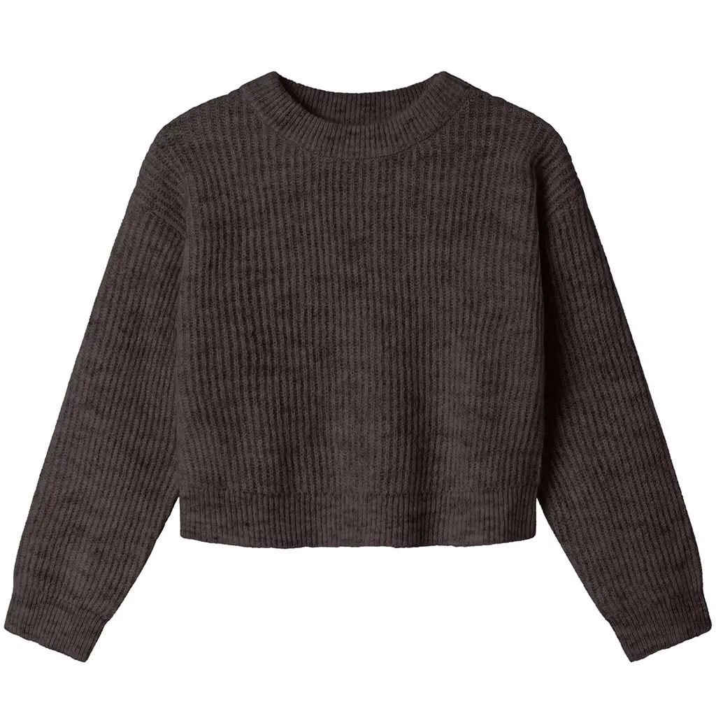 Gebreide trui Holly (seal brown)